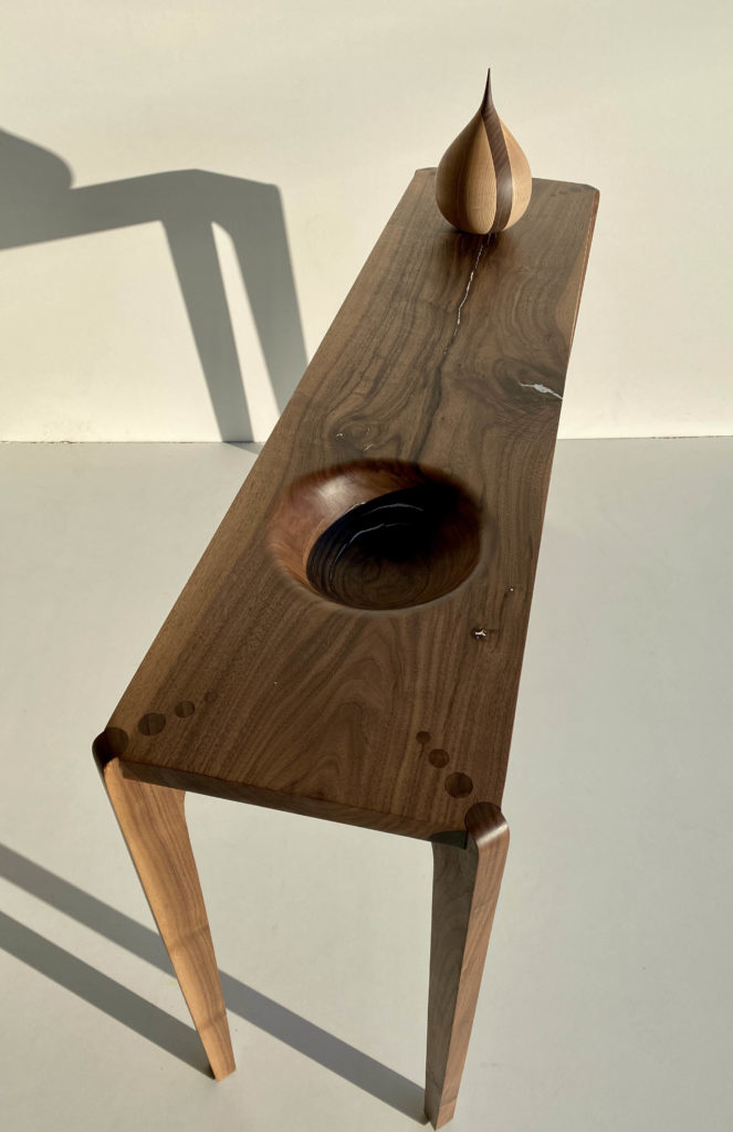 une goute sculptée et son emplacement