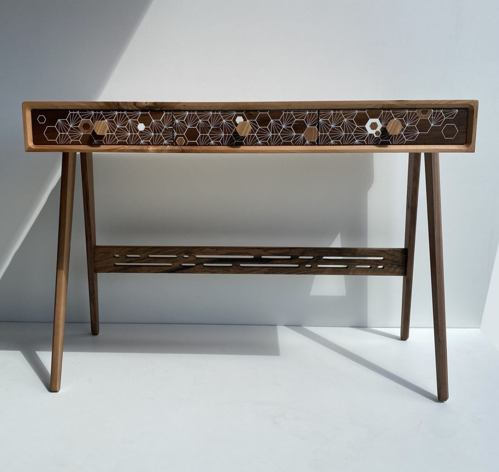 Façade de tiroirs en Noyer