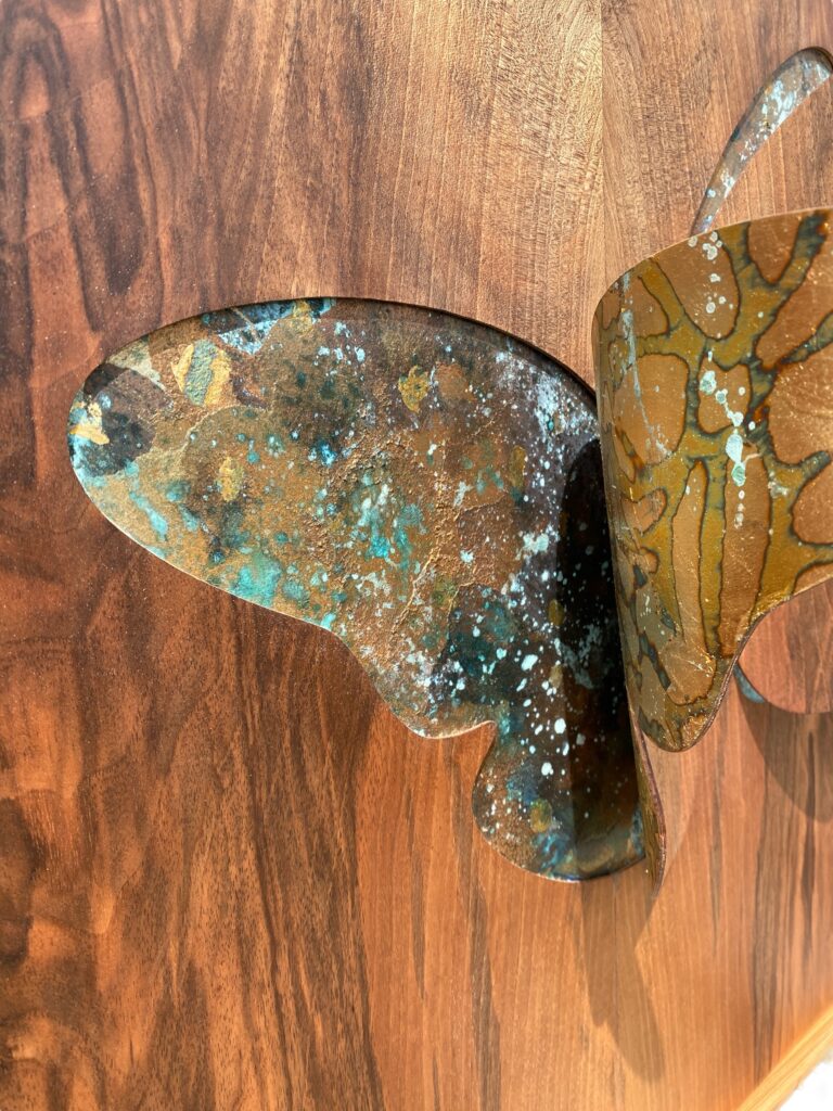 oxydation sur feuille de cuivre